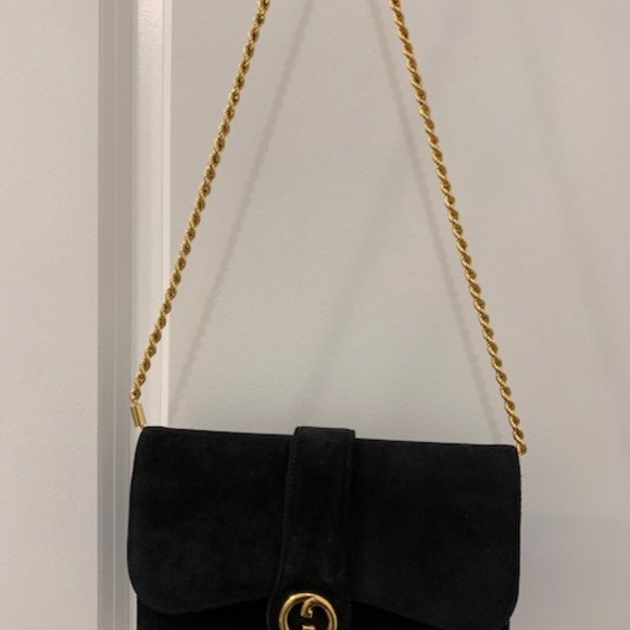 Gucci 1970 Vintage Suede Clutch - Picture 6 of 6